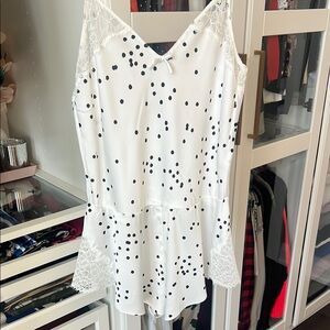 Kate spade Spaghetti Strap jumper with Black Polka Dots